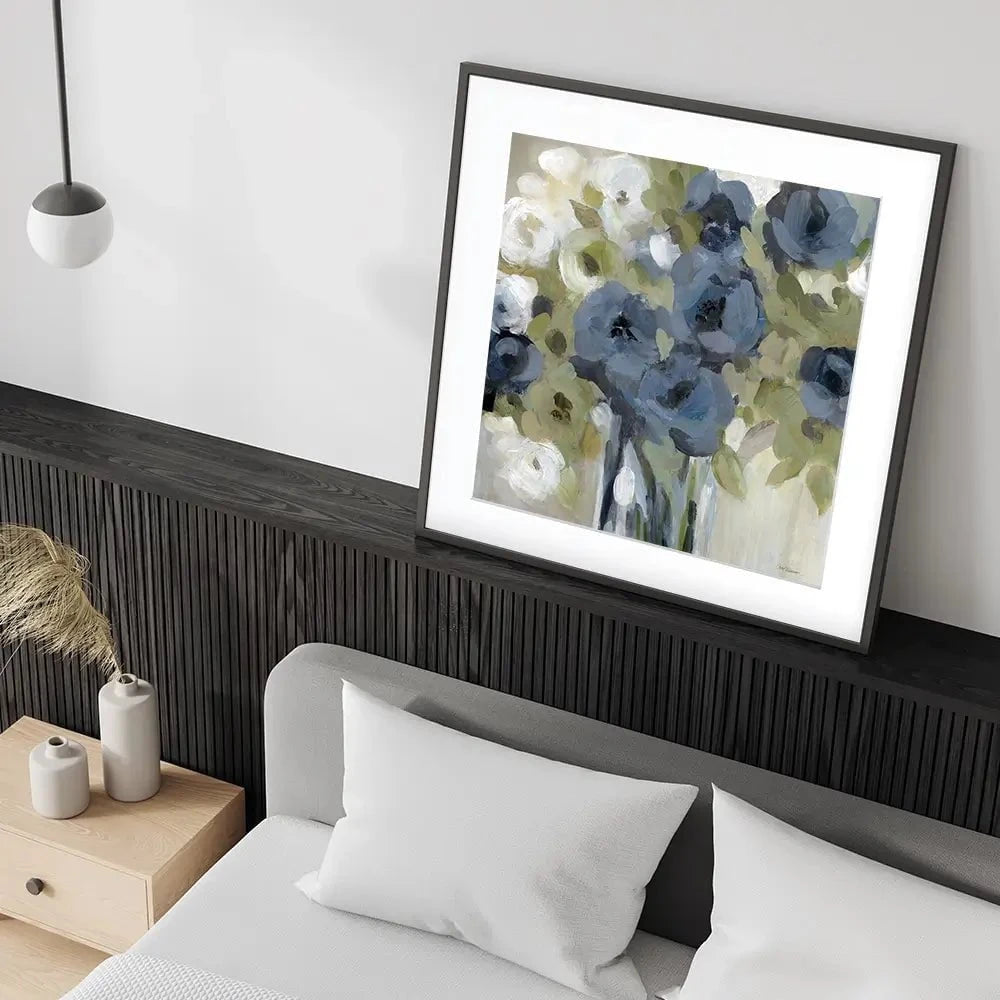 Bold Blues Square Framed Art Print Bold Blues Square Framed Art Print wall art product Carol Robinson