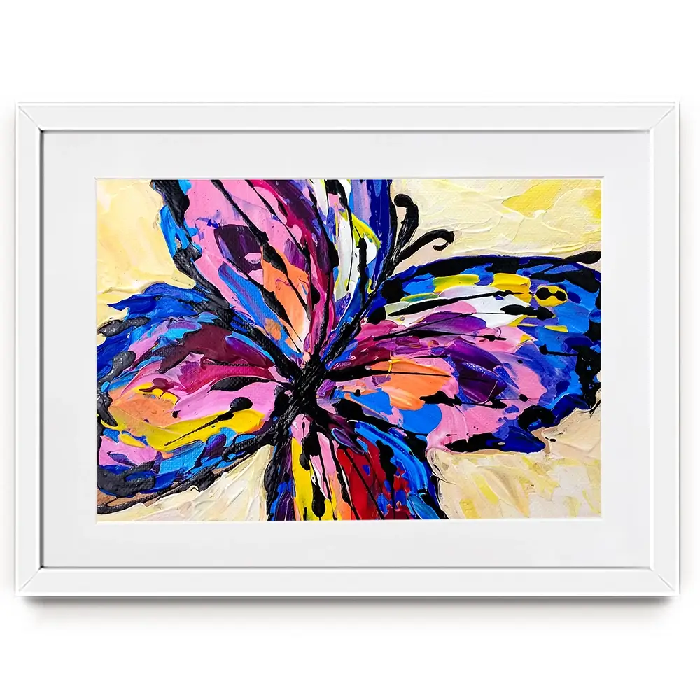 Bold Butterfly Framed Art Print Bold Butterfly Framed Art Print wall art product Olga Tkachyk