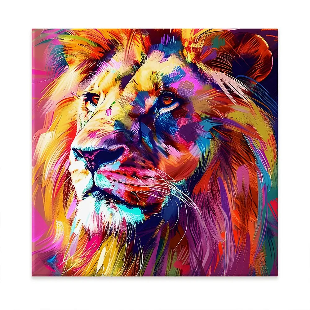 Bold Lion Oversized Canvas Print Bold Lion Oversized Canvas Print wall art product Art Print Shop