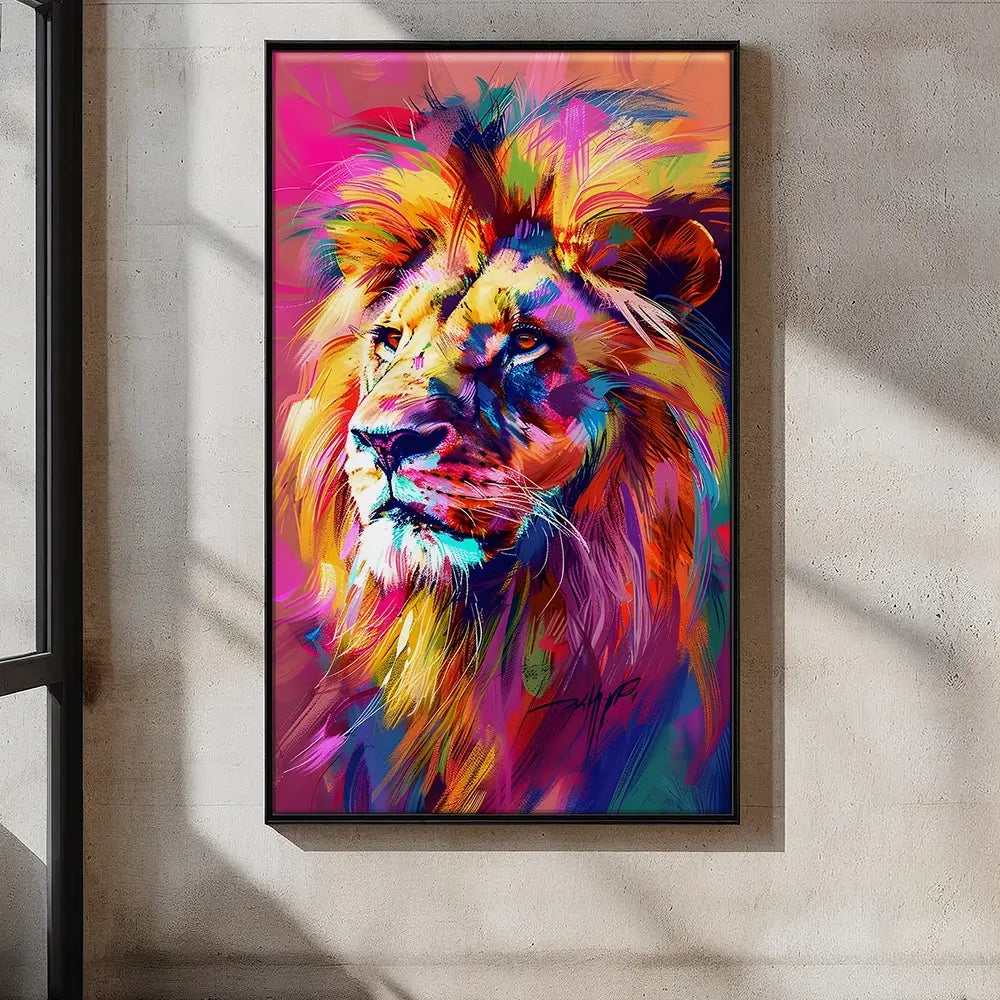 Bold Lion Oversized Canvas Print Bold Lion Oversized Canvas Print wall art product Art Print Shop