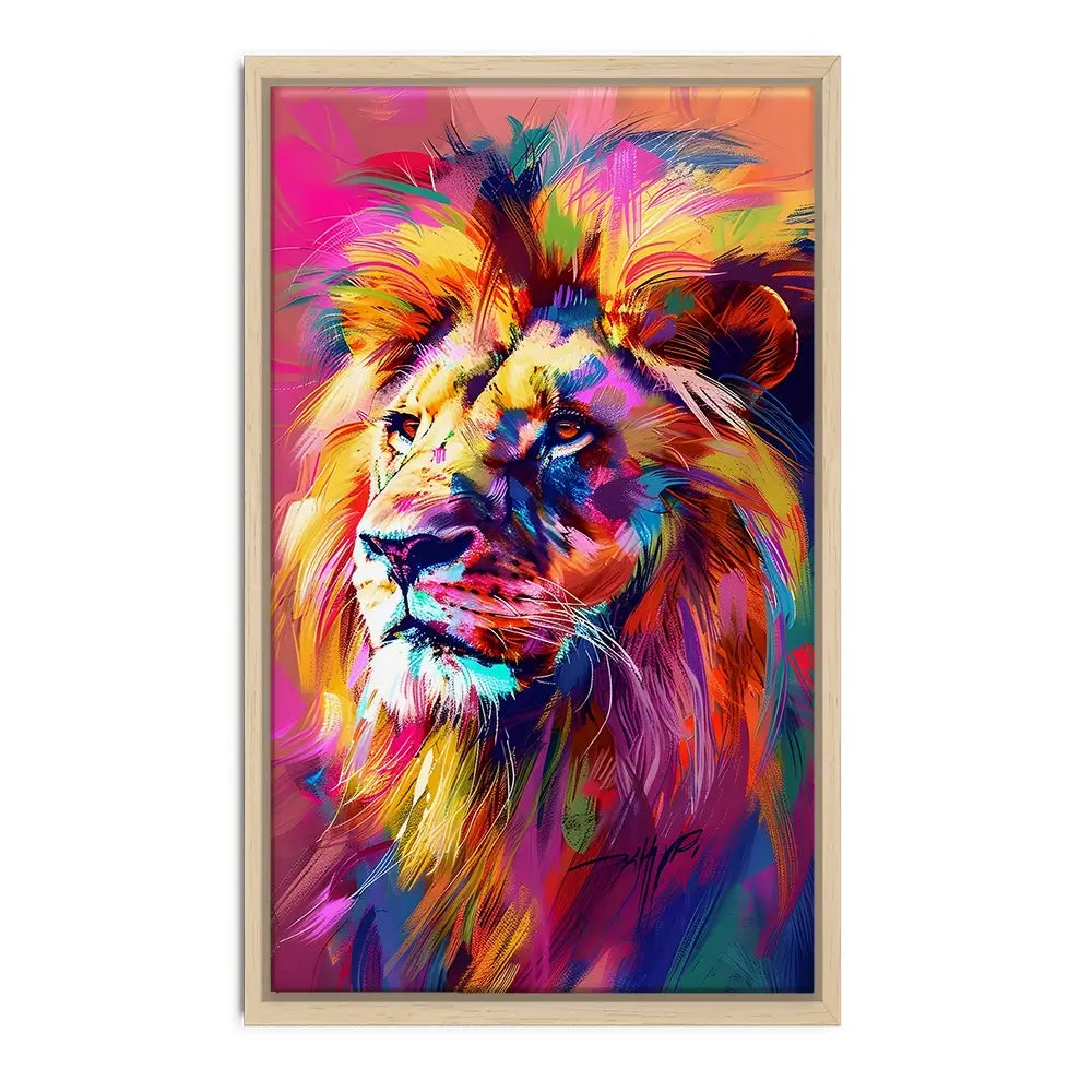 Bold Lion Oversized Canvas Print Bold Lion Oversized Canvas Print wall art product Art Print Shop