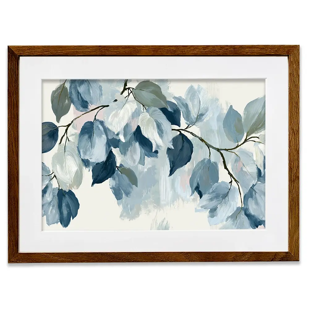 Bone Leaf Cascade Framed Art Print Bone Leaf Cascade Framed Art Print wall art product Chromatic Storm Studio