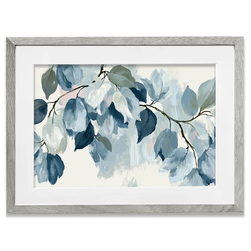 Bone Leaf Cascade Framed Art Print Bone Leaf Cascade Framed Art Print wall art product Chromatic Storm Studio