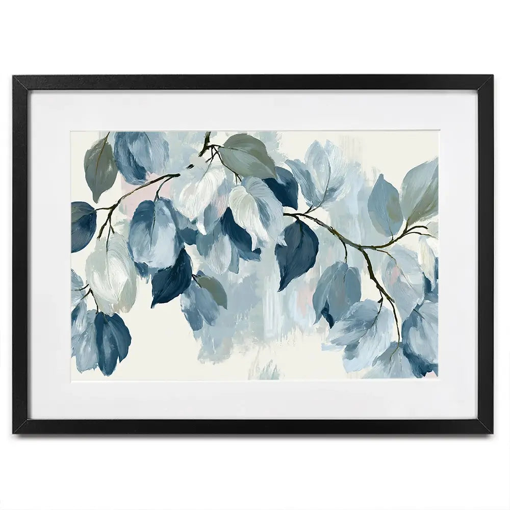 Bone Leaf Cascade Framed Art Print Bone Leaf Cascade Framed Art Print wall art product Chromatic Storm Studio