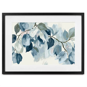 Bone Leaf Cascade Framed Art Print Bone Leaf Cascade Framed Art Print wall art product Chromatic Storm Studio