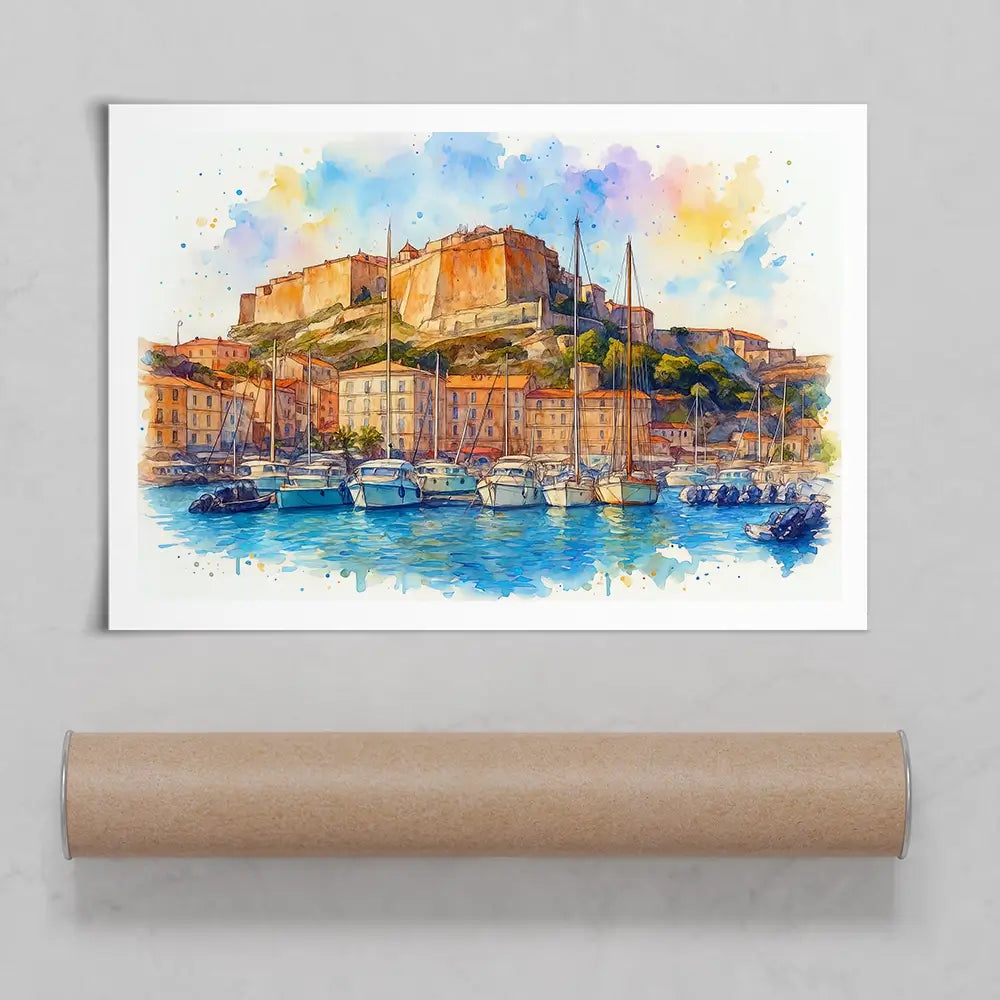 Bonifacio Corsica Art Print Bonifacio Corsica Art Print wall art product David Alexander Elder