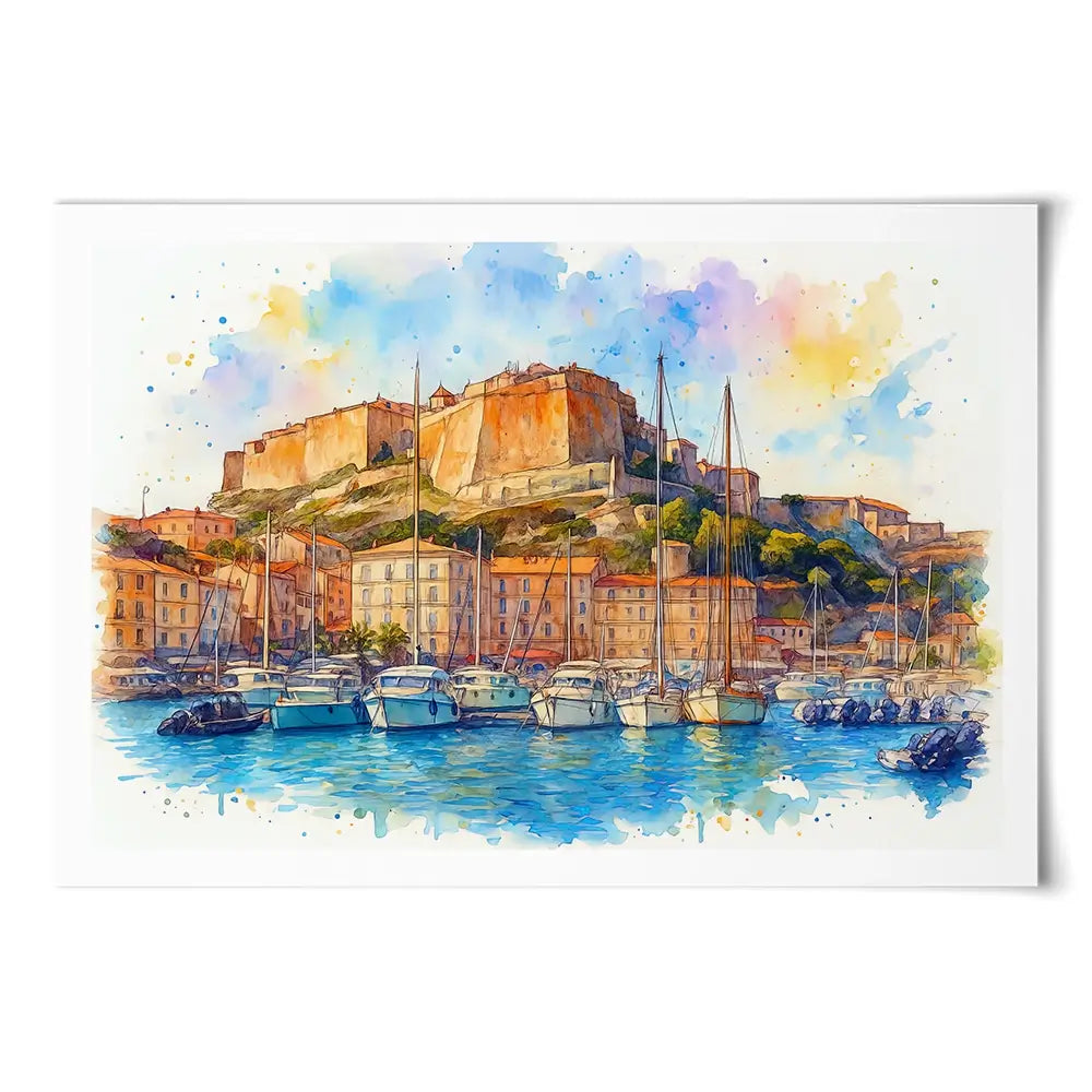 Bonifacio Corsica Art Print Bonifacio Corsica Art Print wall art product David Alexander Elder