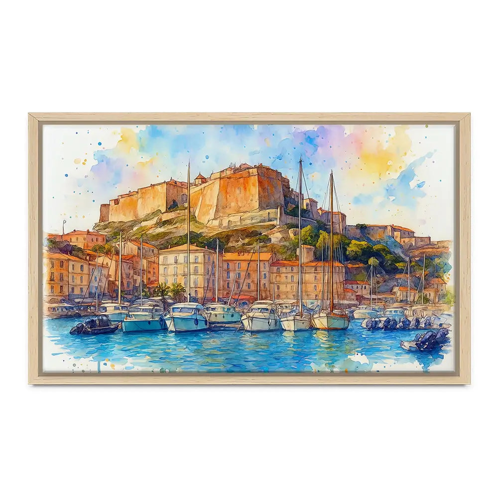 Bonifacio Corsica Canvas Print Bonifacio Corsica Canvas Print wall art product David Alexander Elder