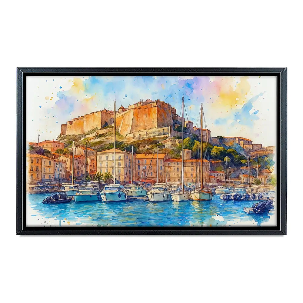 Bonifacio Corsica Canvas Print Bonifacio Corsica Canvas Print wall art product David Alexander Elder