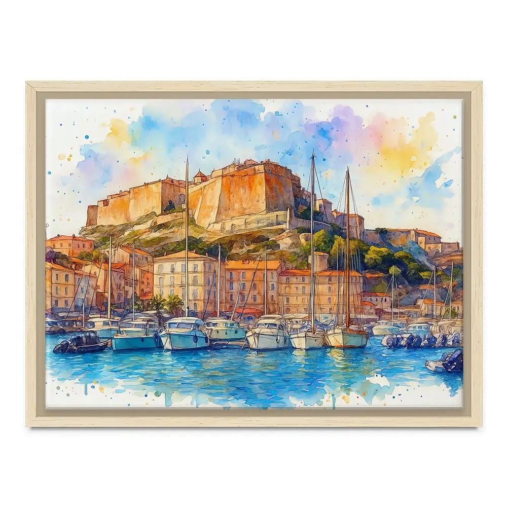 Bonifacio Corsica Canvas Print Bonifacio Corsica Canvas Print wall art product David Alexander Elder