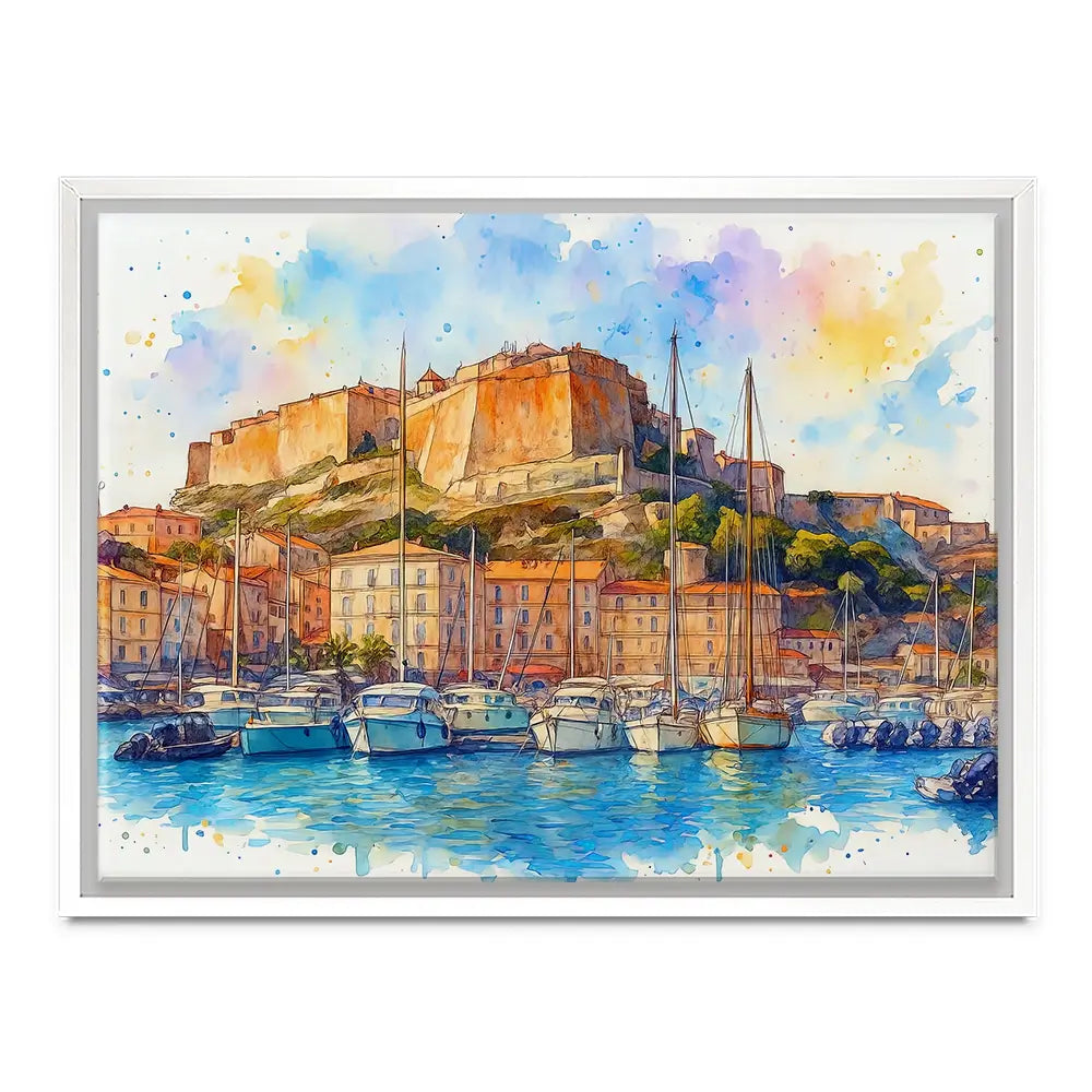 Bonifacio Corsica Canvas Print Bonifacio Corsica Canvas Print wall art product David Alexander Elder