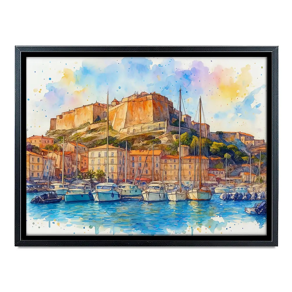 Bonifacio Corsica Canvas Print Bonifacio Corsica Canvas Print wall art product David Alexander Elder