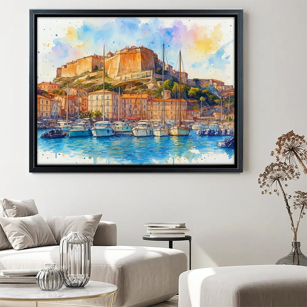 Bonifacio Corsica Canvas Print Bonifacio Corsica Canvas Print wall art product David Alexander Elder
