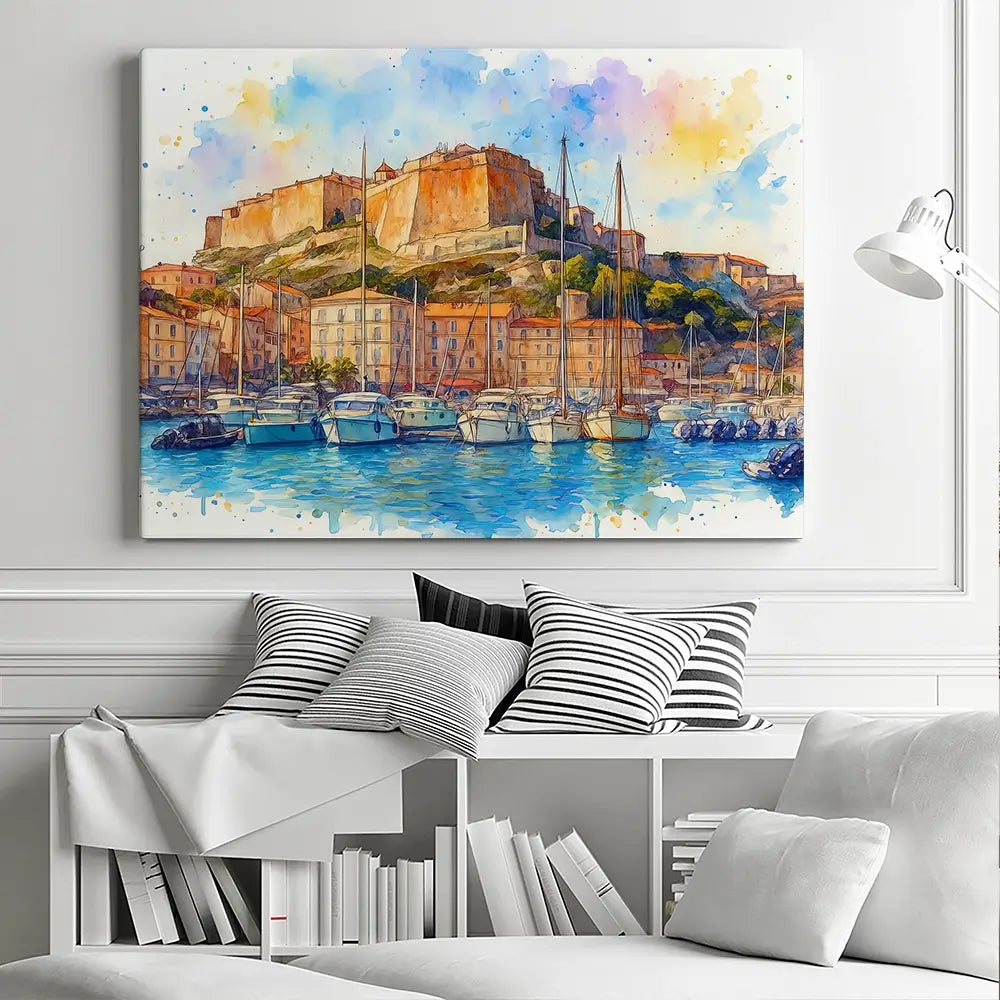 Bonifacio Corsica Canvas Print Bonifacio Corsica Canvas Print wall art product David Alexander Elder