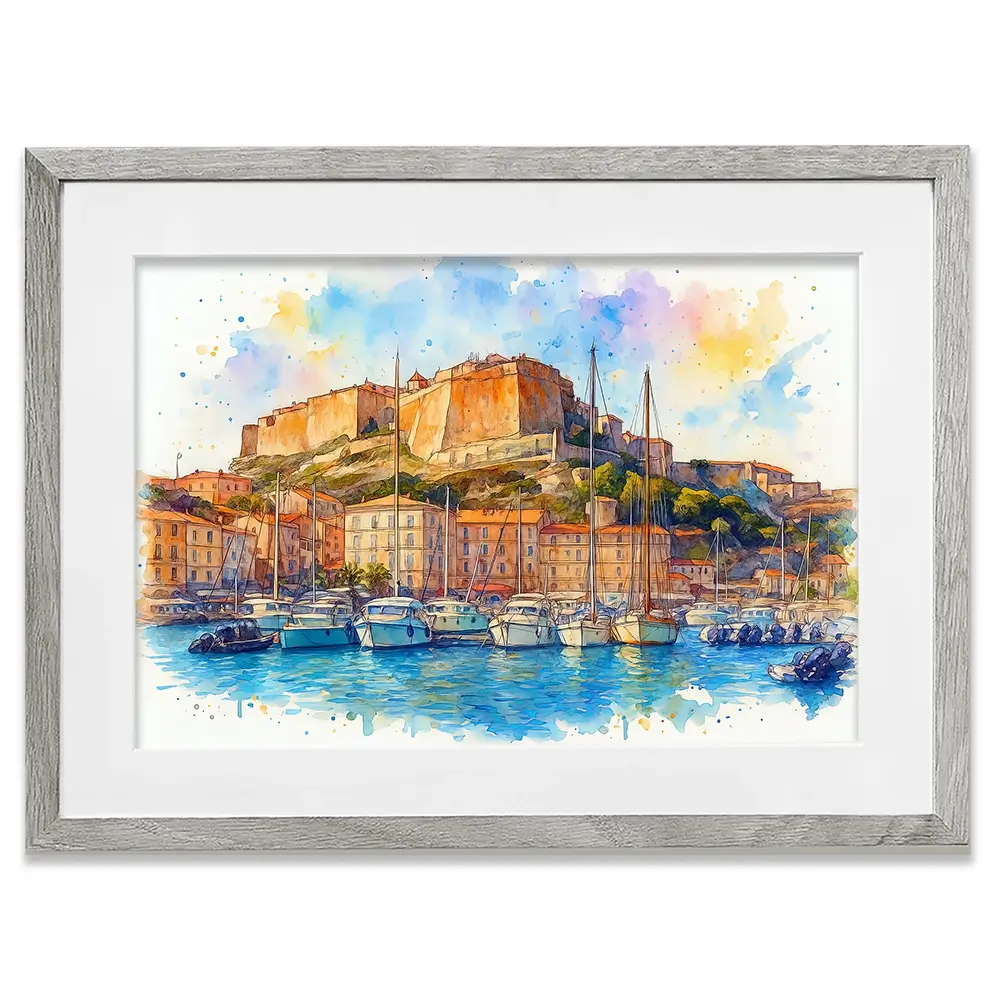 Bonifacio Corsica Framed Art Print Bonifacio Corsica Framed Art Print wall art product David Alexander Elder