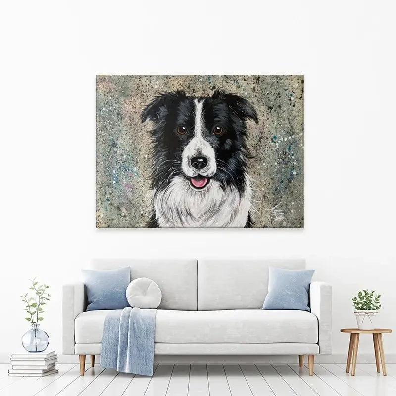 Border Collie Canvas Print Border Collie Canvas Print wall art product Jane Brookshaw