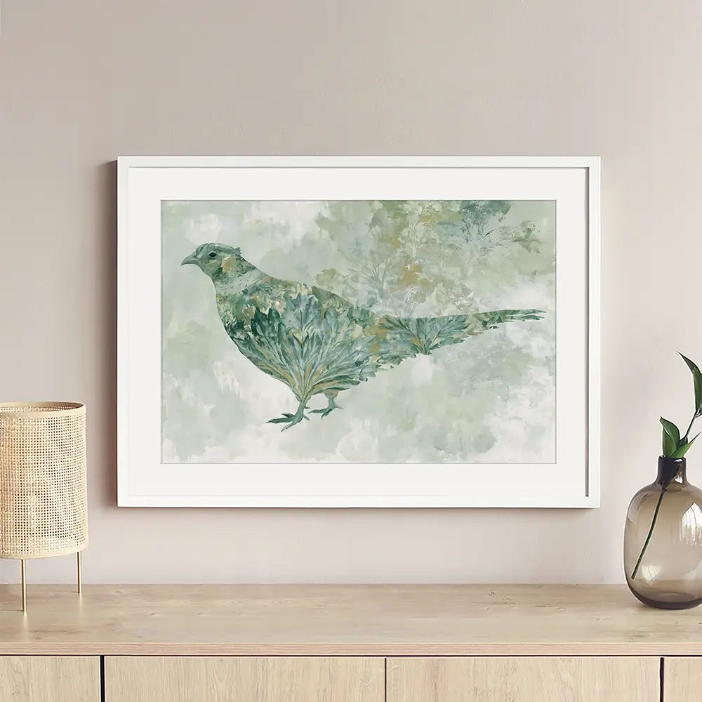 Botanical Bird Framed Art Print Botanical Bird Framed Art Print wall art product Chromatic Storm Studio