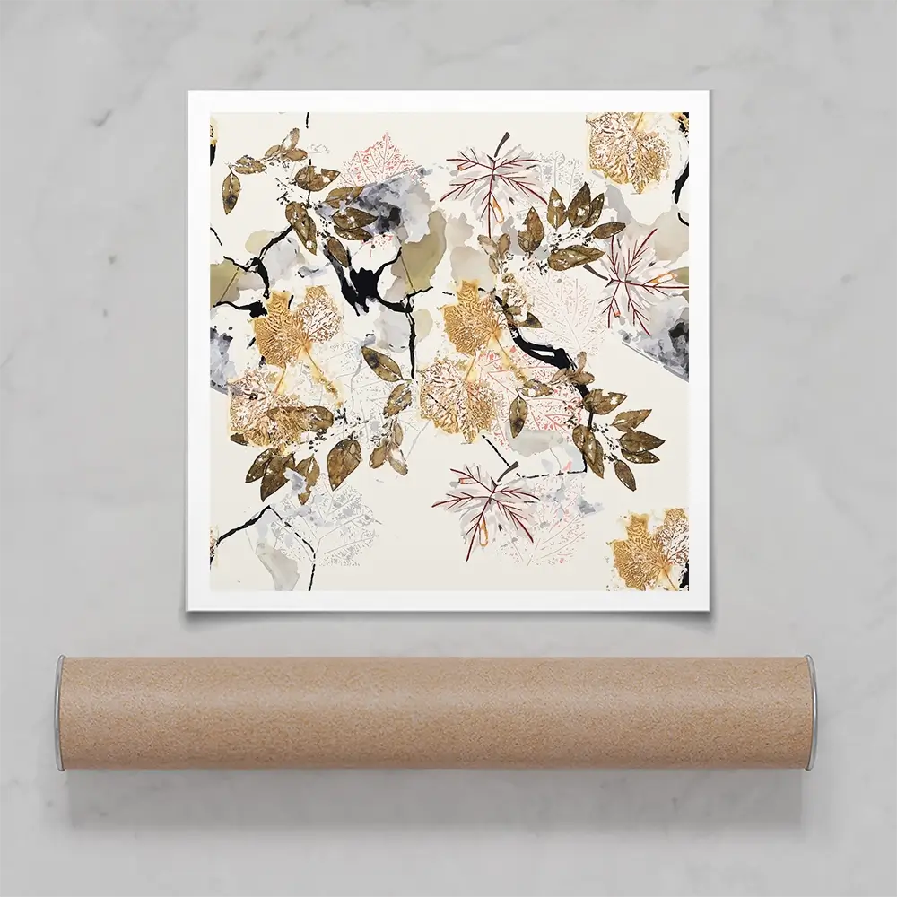 Botanical Branches Square Art Print Botanical Branches Square Art Print wall art product Art Print Shop