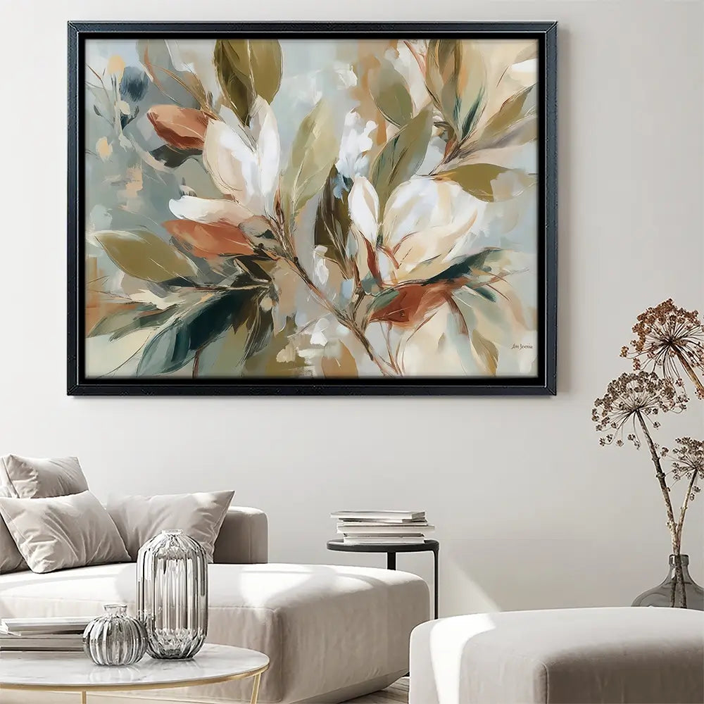 Botanical Composition In Soft Earth Tones Canvas Print Botanical Composition In Soft Earth Tones Canvas Print wall art product Leon Devenice