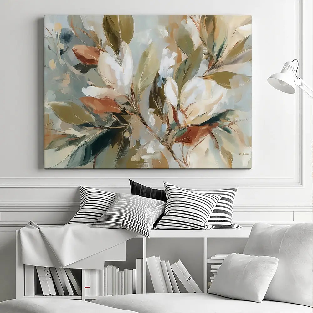 Botanical Composition In Soft Earth Tones Canvas Print Botanical Composition In Soft Earth Tones Canvas Print wall art product Leon Devenice