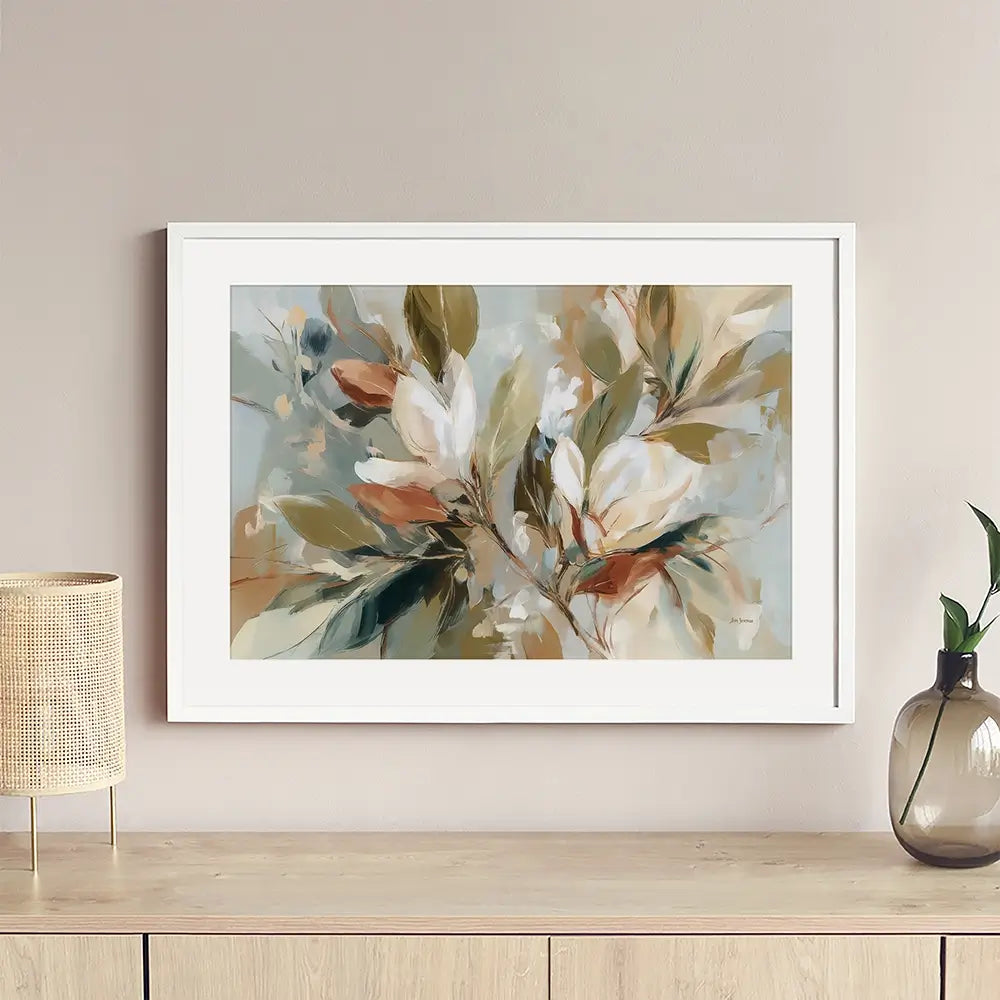 Botanical Composition In Soft Earth Tones Framed Art Print Botanical Composition In Soft Earth Tones Framed Art Print wall art product Leon Devenice