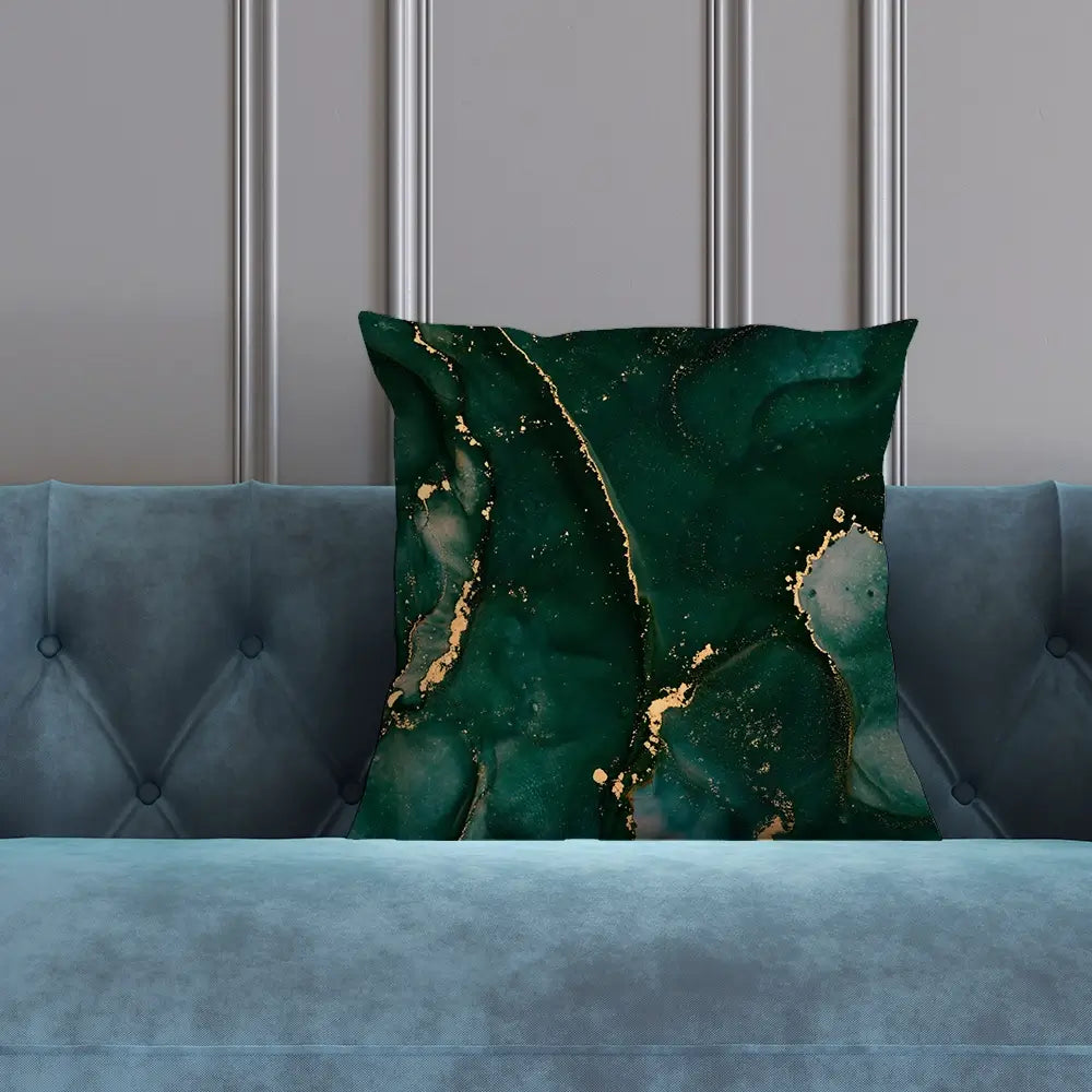 Bottle Green Marble 2 Cushion Bottle Green Marble 2 Cushion wall art product Art Print Shop