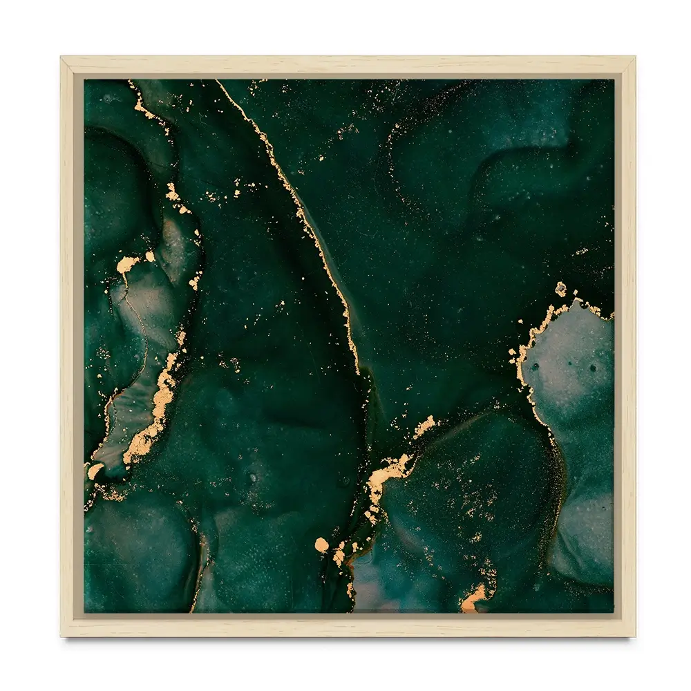 Bottle Green Marble 2 Square Canvas Print Bottle Green Marble 2 Square Canvas Print wall art product Art Print Shop