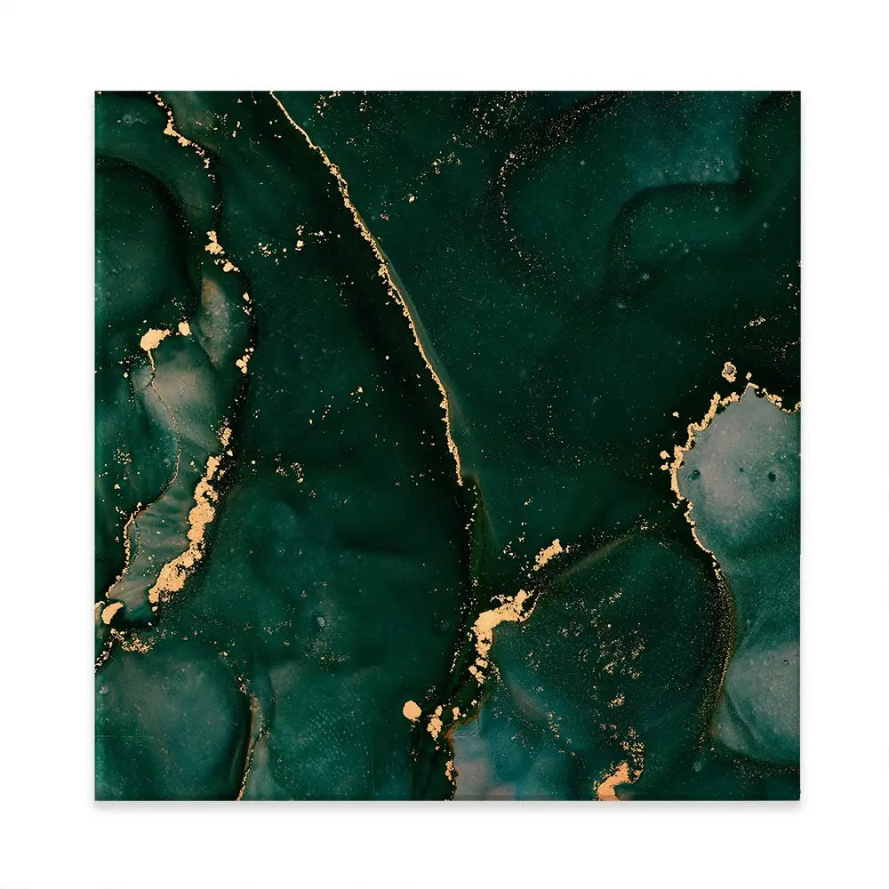 Bottle Green Marble 2 Square Canvas Print Bottle Green Marble 2 Square Canvas Print wall art product Art Print Shop