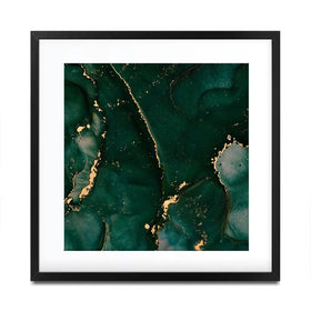 Bottle Green Marble 2 Square Framed Art Print Bottle Green Marble 2 Square Framed Art Print wall art product Art Print Shop