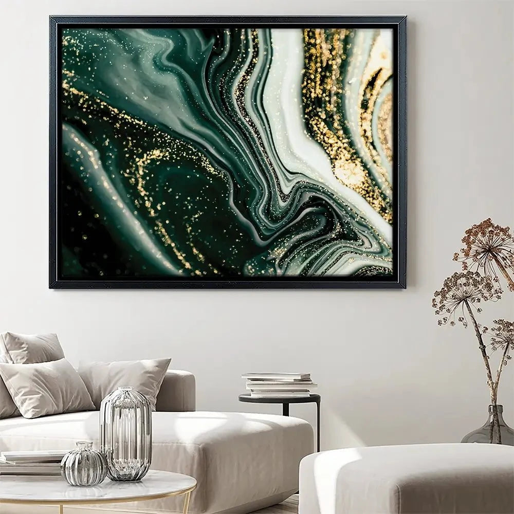 Bottle Green Marble Canvas Print Bottle Green Marble Canvas Print wall art product CARACOLLA / Shutterstock