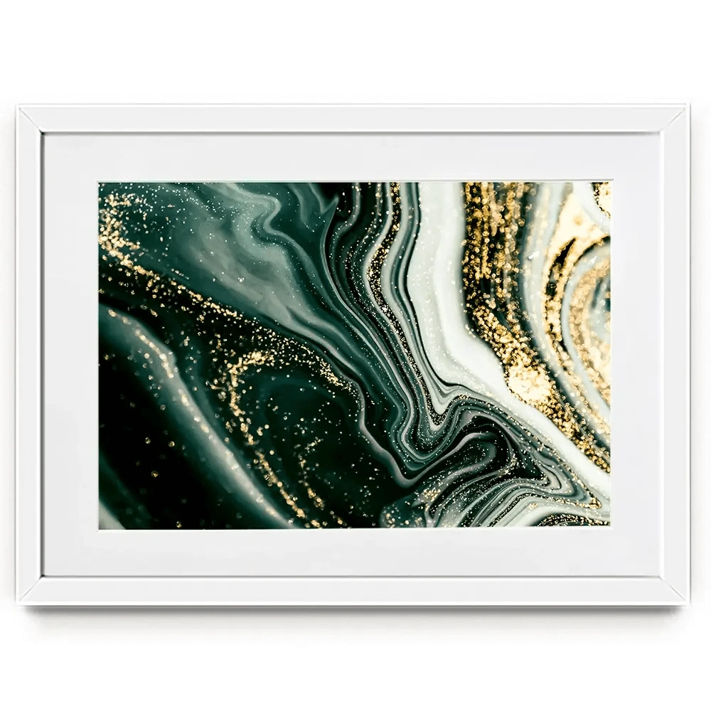 Bottle Green Marble Framed Art Print Bottle Green Marble Framed Art Print wall art product CARACOLLA / Shutterstock