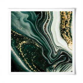 Bottle Green Marble Square Art Print Bottle Green Marble Square Art Print wall art product Art Print Shop