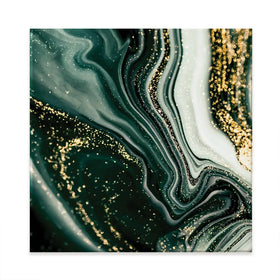 Bottle Green Marble Square Canvas Print Bottle Green Marble Square Canvas Print wall art product Art Print Shop