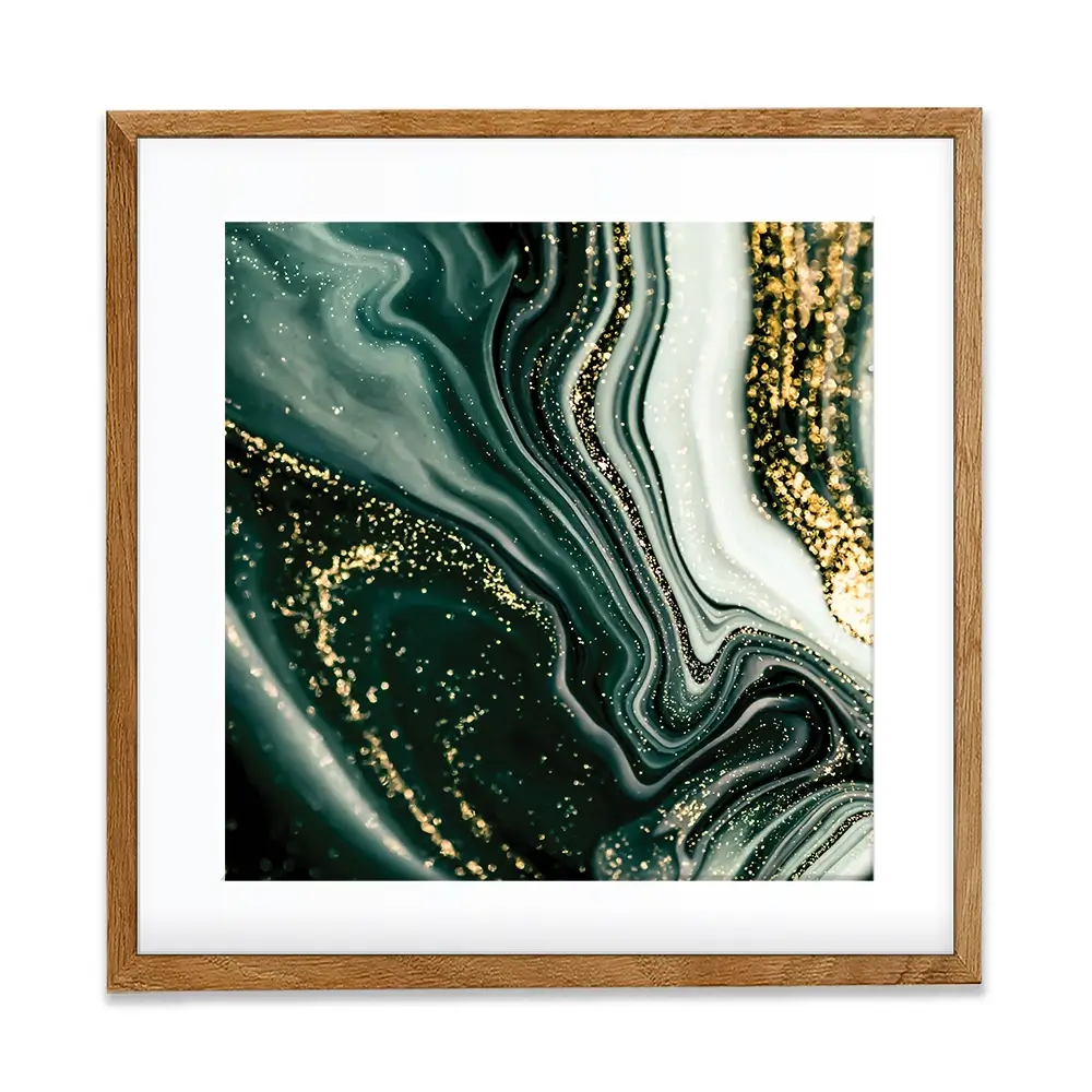 Bottle Green Marble Square Framed Art Print Bottle Green Marble Square Framed Art Print wall art product Art Print Shop