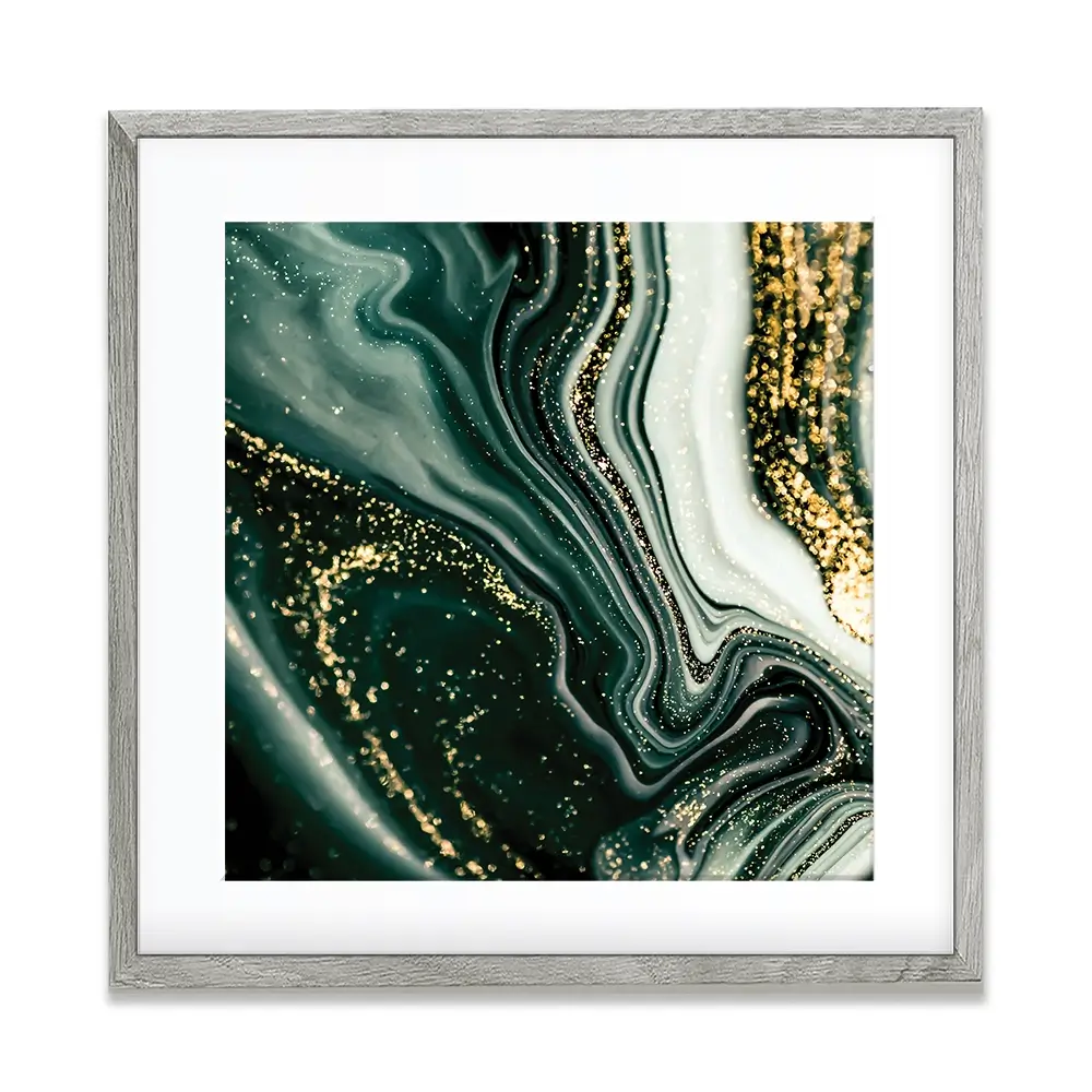 Bottle Green Marble Square Framed Art Print Bottle Green Marble Square Framed Art Print wall art product Art Print Shop