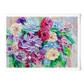 Bouquet Art Print wall art product Olga Tkachyk