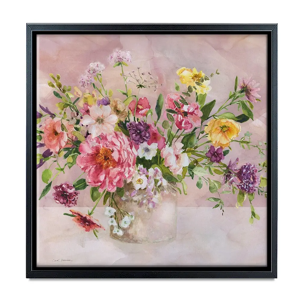 Bouquet Blooms Square Canvas Print Bouquet Blooms Square Canvas Print wall art product Carol Robinson