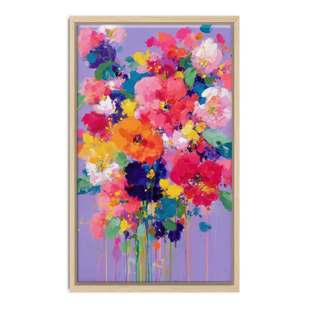 Bouquet On Lavender Canvas Print Bouquet On Lavender Canvas Print wall art product Chromatic Storm Studio
