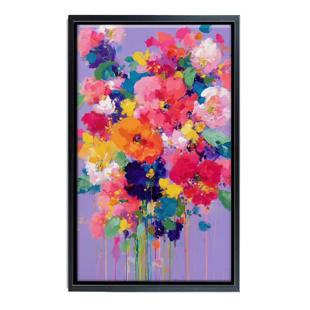 Bouquet On Lavender Canvas Print Bouquet On Lavender Canvas Print wall art product Chromatic Storm Studio