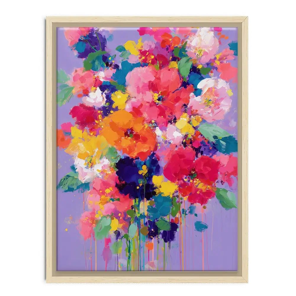 Bouquet On Lavender Canvas Print Bouquet On Lavender Canvas Print wall art product Chromatic Storm Studio