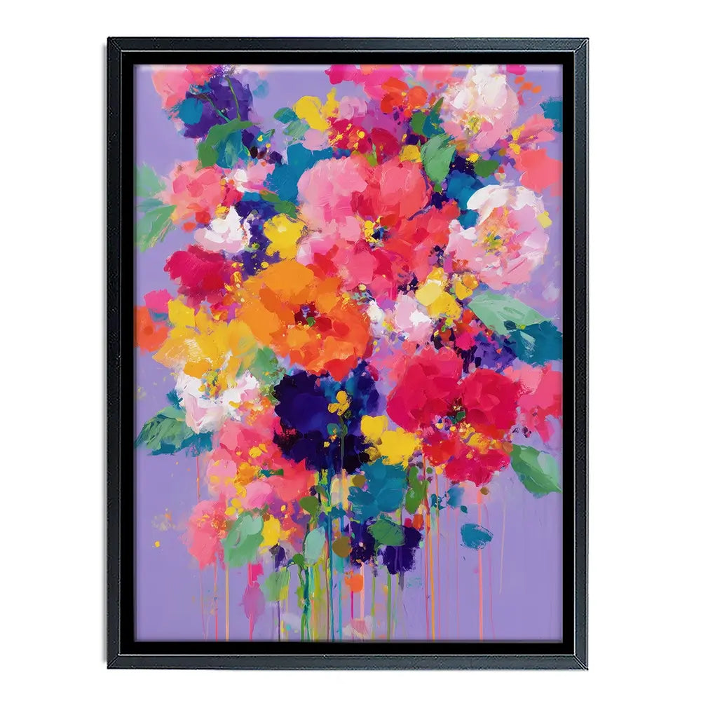 Bouquet On Lavender Canvas Print Bouquet On Lavender Canvas Print wall art product Chromatic Storm Studio