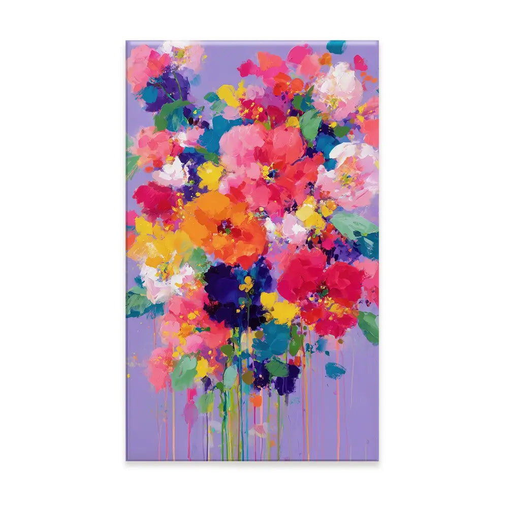 Bouquet On Lavender Canvas Print Bouquet On Lavender Canvas Print wall art product Chromatic Storm Studio