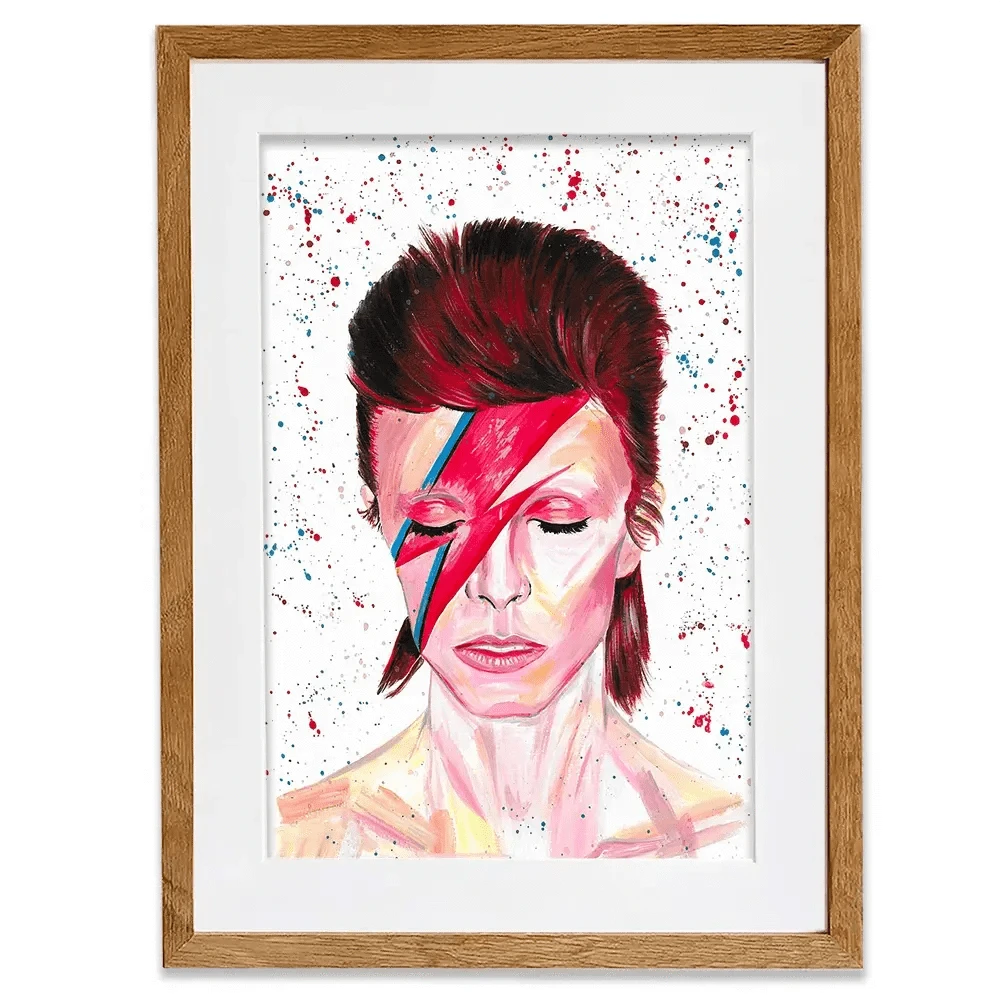 Bowie Framed Art Print Bowie Framed Art Print wall art product Emma LC Art