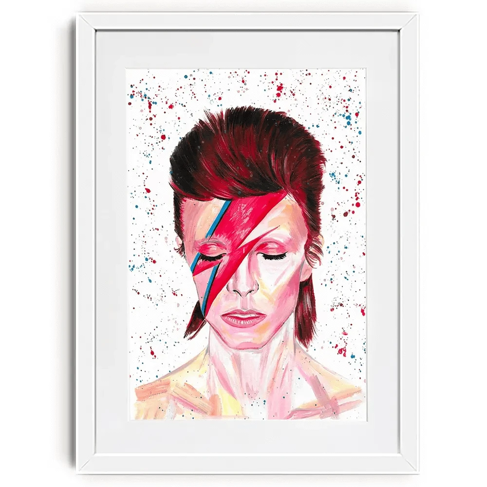 Bowie Framed Art Print Bowie Framed Art Print wall art product Emma LC Art