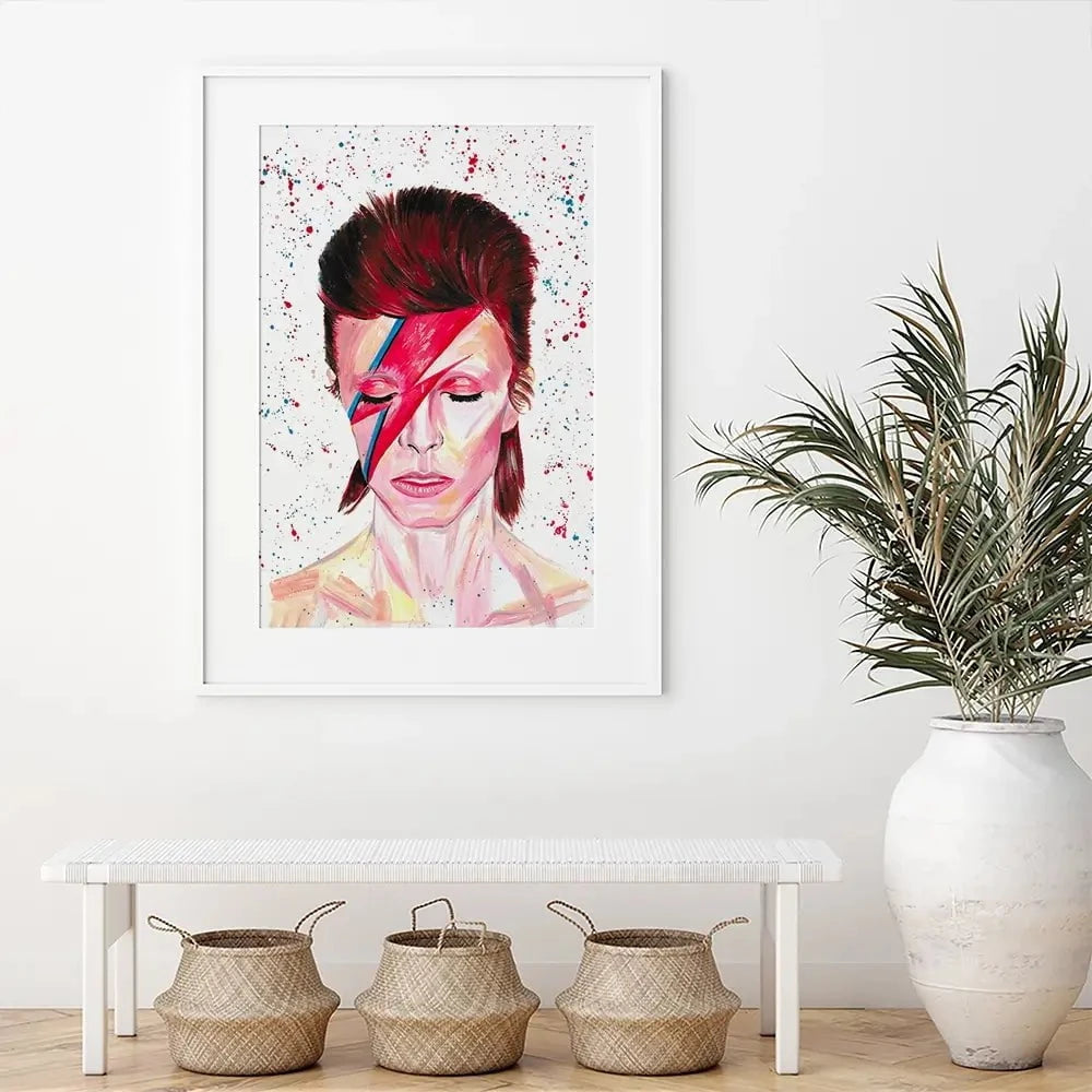 Bowie Framed Art Print Bowie Framed Art Print wall art product Emma LC Art