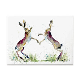 Boxing Match Canvas Print Boxing Match Canvas Print wall art product Nicola Jane Rowles