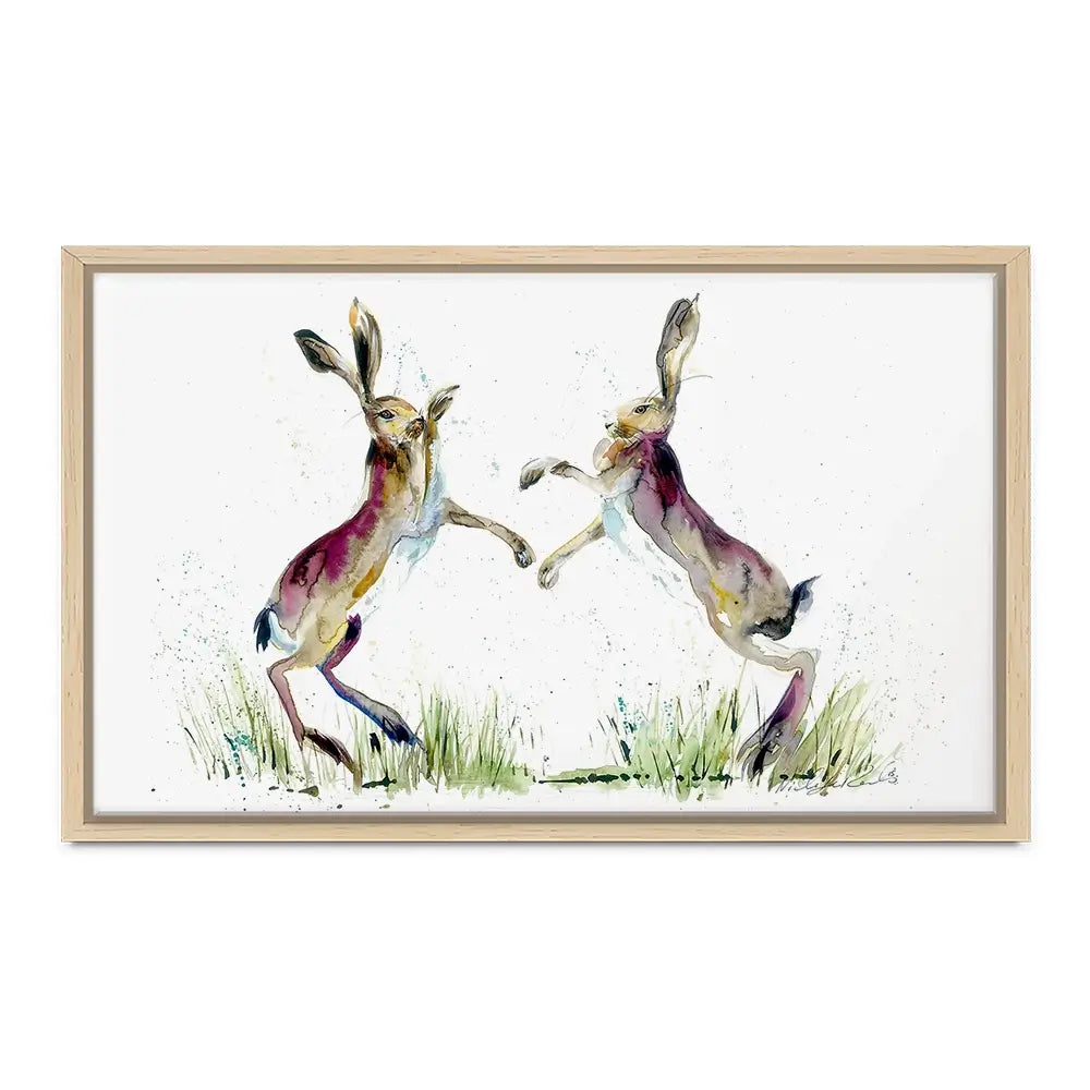 Boxing Match Canvas Print Boxing Match Canvas Print wall art product Nicola Jane Rowles