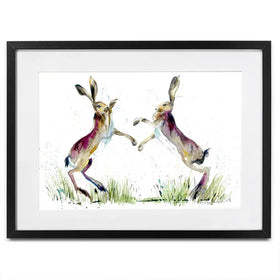 Boxing Match Framed Art Print Boxing Match Framed Art Print wall art product Nicola Jane Rowles