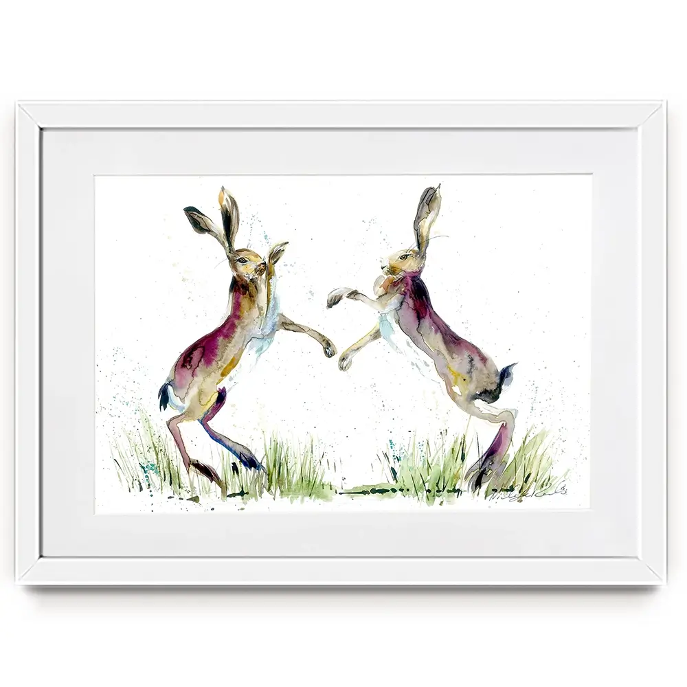 Boxing Match Framed Art Print Boxing Match Framed Art Print wall art product Nicola Jane Rowles
