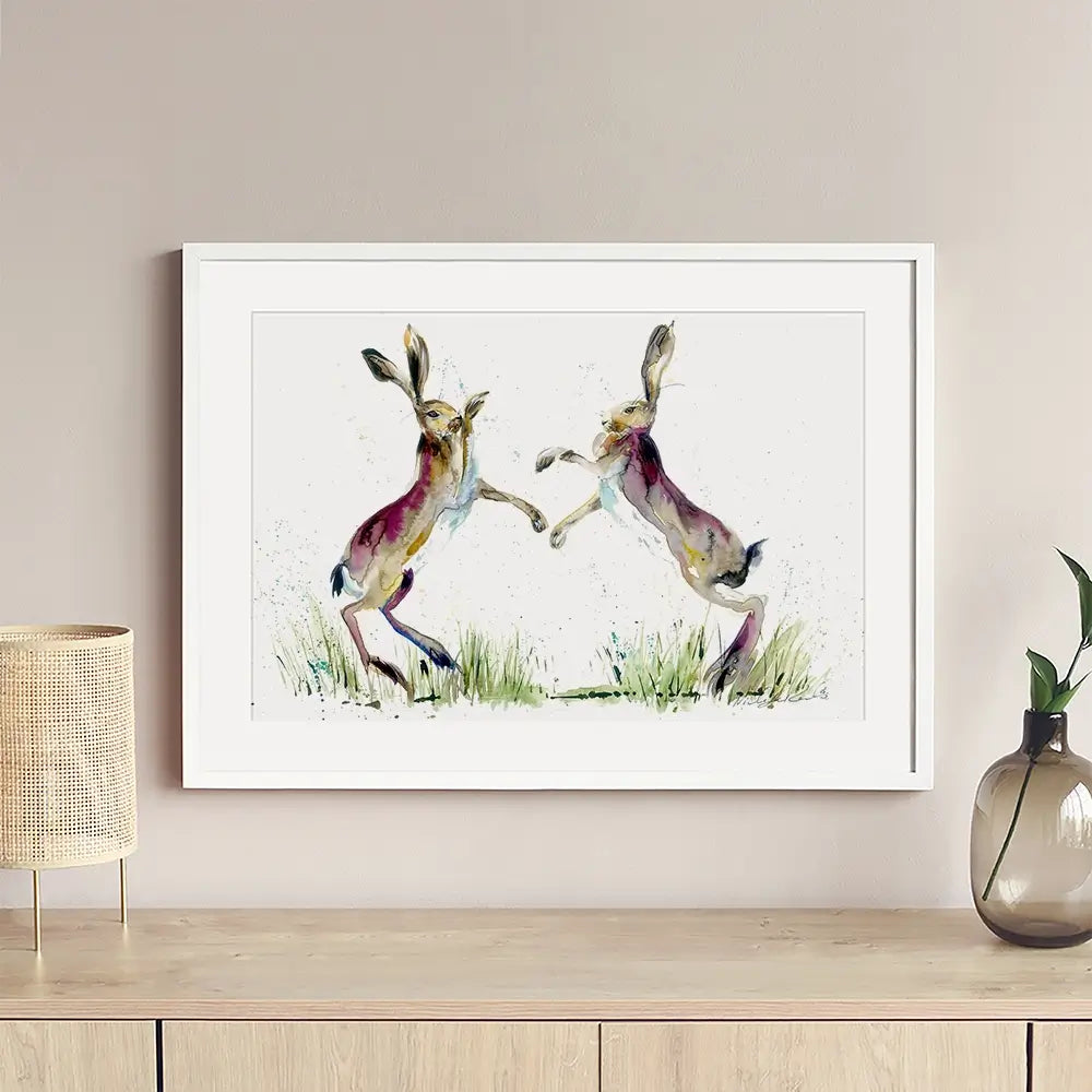 Boxing Match Framed Art Print Boxing Match Framed Art Print wall art product Nicola Jane Rowles